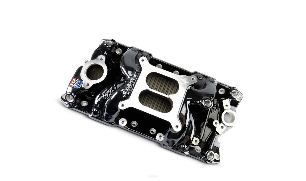 Edelbrock 7501-BP - Kolektor ssący , RPM AIR-GAP Chevy 262-400