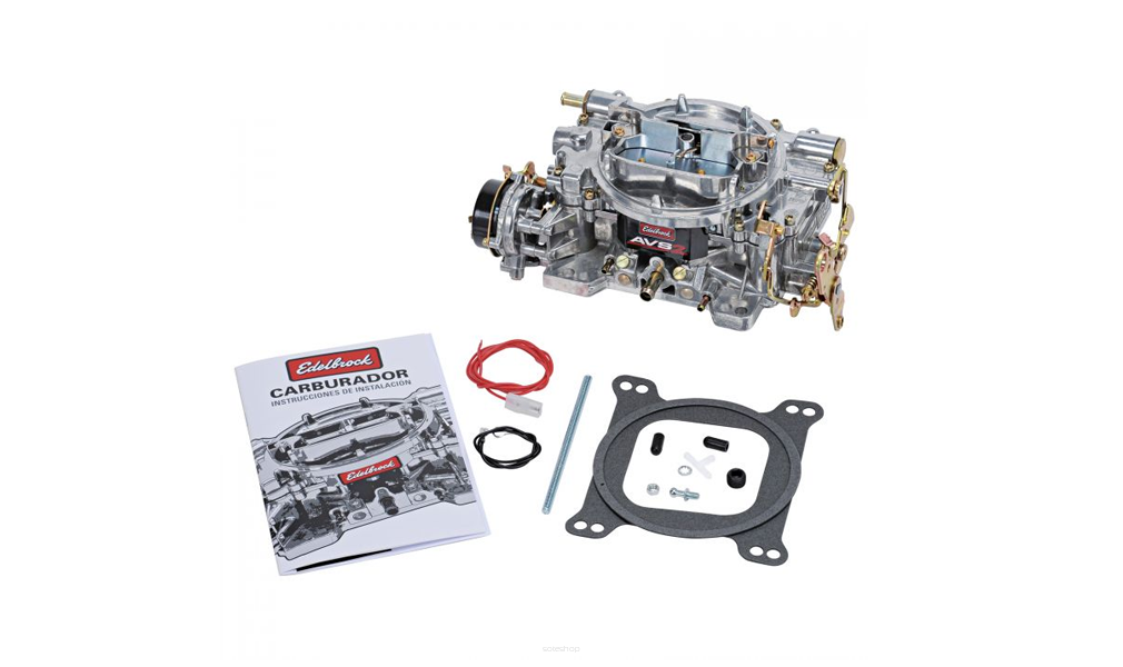 Edelbrock 1903 - Gaźnik Dual-Quad, AVS2 Series, 500 CFM, Elektryczne ssanie