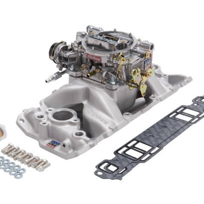 Edelbrock 2020 Performer AIR GAP Zestaw kolektor + gaźnik , SB Chevy 55-86