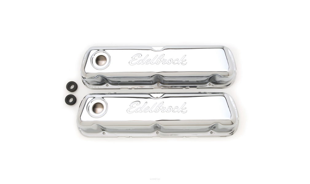 Edelbrock 4460 - Pokrywy zaworów, seria Signature, Ford 260-289-302 351W