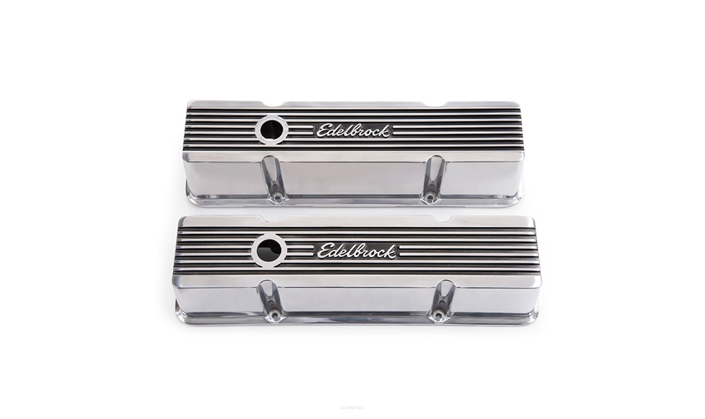 Edelbrock 4263 - Pokrywy zaworów, seria Elite 2, small blok Chevrolet