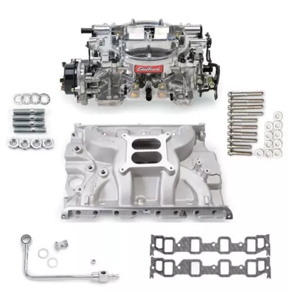 Edelbrock 2037 - Performer RPM Zestaw kolektor + gaźnik, Ford Big Block FE